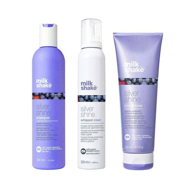 Milkshake Silver Shine shampoo, conditioner & whipped creamPack 300ml