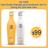 GK HAIR Care Shield Shampoo and Conditioner Set For Styling Dry Split Aloe Vra