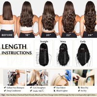 34" #1B 100 Strands  Virgin Hair  Nano Bead Hair Extensions