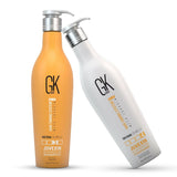 GK HAIR Care Shield Shampoo and Conditioner Set For Styling Dry Split Aloe Vra