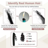 24'' (60cm) Nano Bead Hair Extensions 100 Strands #Natural