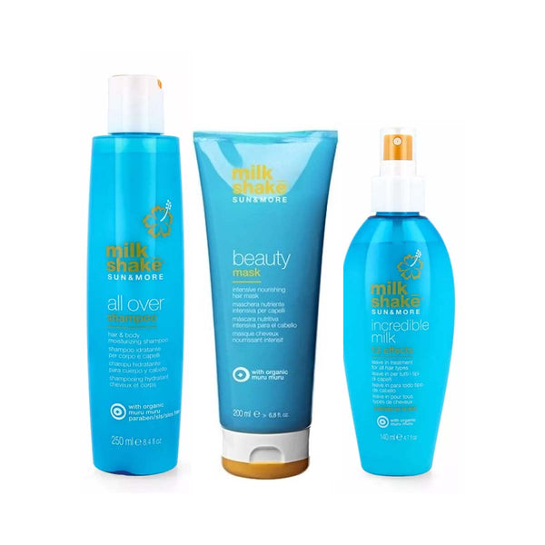 Milk_Shake Sun & More line of Summer haircare Pack ( 250ml + 200ml + 140ml )