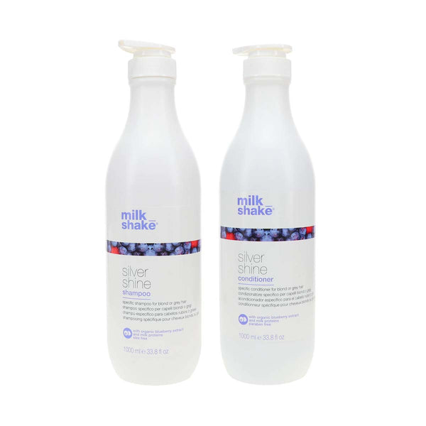 Milk_Shake MilkShake Silver Shine Shampoo & Conditioner 1000ml 1 Litre DUO