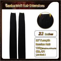 22'' Russian Hair On Darker Range Genius Weft Hair Extensions