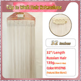 32'' Clip In Hair Extensions 3 Rows 21 Clips Standard Full Head（Blond）