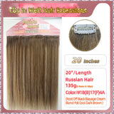 20'' Clip In Hair Extensions 3 Rows 21 Clips Standard Full Head（Blond）