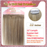22'' Clip In Hair Extensions 3 Rows 21 Clips Standard Full Head（Blond）