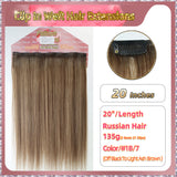 20'' Clip In Hair Extensions 3 Rows 21 Clips Standard Full Head（Blond）