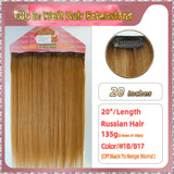 20'' Clip In Hair Extensions 3 Rows 21 Clips Standard Full Head（Blond）