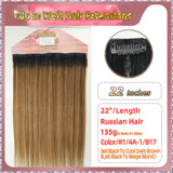 22'' Clip In Hair Extensions 3 Rows 21 Clips Standard Full Head（Blond）