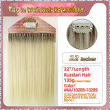 22'' Clip In Hair Extensions 3 Rows 21 Clips Standard Full Head（Blond）