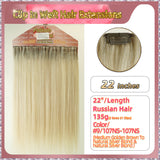 22'' Clip In Hair Extensions 3 Rows 21 Clips Standard Full Head（Blond）