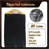 20'' Russian Hair On Darker Range Clip In Hair Extensions 3 Pieces 21 Clips Standard Full Head  27