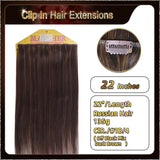 22'' Russian Hair On Darker Range Clip In Hair Extensions 3 Pieces 21 Clips Standard Full Head  20