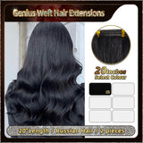 20'' Russian Hair On Darker Range Genius Weft Hair Extensions 2 Strips Standard Full Head  27