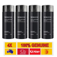 4Bottles Miracle Hair Loss Building Fibers Alopecia Keratin Thicker Concealer Hair Fiber