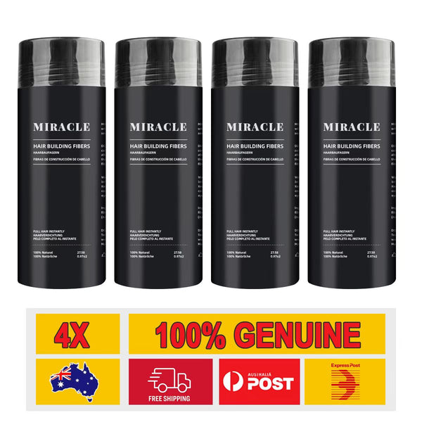 4Bottles Miracle Hair Loss Building Fibers Alopecia Keratin Thicker Concealer Hair Fiber