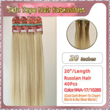 20''  Skin Tape Hair Extensions  40 PCs  Standard Full Head (Blond）