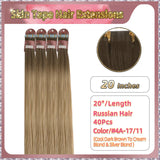 20''  Skin Tape Hair Extensions  40 PCs  Standard Full Head (Blond）