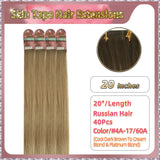 20''  Skin Tape Hair Extensions  40 PCs  Standard Full Head (Blond）