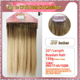 20'' Clip In Hair Extensions 3 Rows 21 Clips Standard Full Head（Blond）