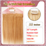 22'' Clip In Hair Extensions 3 Rows 21 Clips Standard Full Head（Blond）