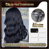 22'' Russian Hair On Darker Range Clip In Hair Extensions 3 Pieces 21 Clips Standard Full Head  27