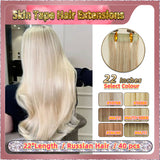 22''  Skin Tape Hair Extensions  40 PCs  Standard Full Head (Blond）