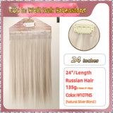 24'' Clip In Hair Extensions 3 Rows 21 Clips Standard Full Head（Blond）