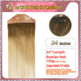 24'' Clip In Hair Extensions 3 Rows 21 Clips Standard Full Head（Blond）