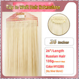 26'' Clip In Hair Extensions 3 Rows 21 Clips Standard Full Head（Blond）