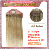 26'' Clip In Hair Extensions 3 Rows 21 Clips Standard Full Head（Blond）