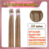 26'' Invisi Weft Hair Extensions  2 Strips Standard Full Head  (Blonde）