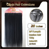 28'' Ombre Clip In Hair Extensions 3 Pieces 21 Clips Standard Full Head(Dark Brown To Blond）