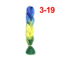 Jumbo Braiding Hair 60cm Hair Extensions Kanekalon Braid Synthetic Crochet Fiber three-colour