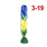 Jumbo Braiding Hair 60cm Hair Extensions Kanekalon Braid Synthetic Crochet Fiber three-colour