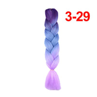 Jumbo Braiding Hair 60cm Hair Extensions Kanekalon Braid Synthetic Crochet Fiber three-colour