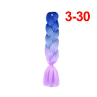 Jumbo Braiding Hair 60cm Hair Extensions Kanekalon Braid Synthetic Crochet Fiber three-colour