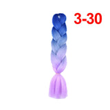 Jumbo Braiding Hair 60cm Hair Extensions Kanekalon Braid Synthetic Crochet Fiber three-colour
