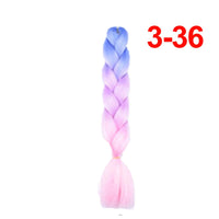 Jumbo Braiding Hair 60cm Hair Extensions Kanekalon Braid Synthetic Crochet Fiber three-colour