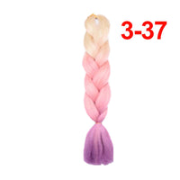 Jumbo Braiding Hair 60cm Hair Extensions Kanekalon Braid Synthetic Crochet Fiber three-colour