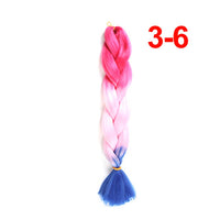 Jumbo Braiding Hair 60cm Hair Extensions Kanekalon Braid Synthetic Crochet Fiber three-colour