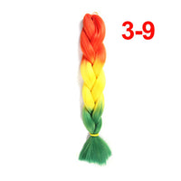 Jumbo Braiding Hair 60cm Hair Extensions Kanekalon Braid Synthetic Crochet Fiber three-colour