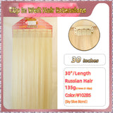 30'' Clip In Hair Extensions 3 Rows 21 Clips Standard Full Head（Blond）