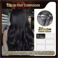 32'' Ombre Clip In Hair Extensions 3 Pieces 21 Clips Standard Full Head(Dark Brown To Blonde）