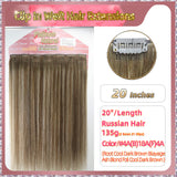 20'' Clip In Hair Extensions 3 Rows 21 Clips Standard Full Head（Blond）
