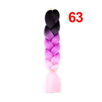 Jumbo Braiding Hair 60cm Hair Extensions Kanekalon Braid Synthetic Crochet Fiber three-colour