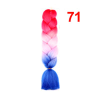 Jumbo Braiding Hair 60cm Hair Extensions Kanekalon Braid Synthetic Crochet Fiber three-colour