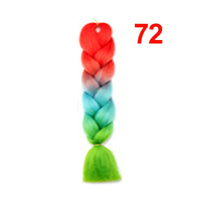 Jumbo Braiding Hair 60cm Hair Extensions Kanekalon Braid Synthetic Crochet Fiber three-colour