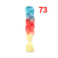 Jumbo Braiding Hair 60cm Hair Extensions Kanekalon Braid Synthetic Crochet Fiber three-colour